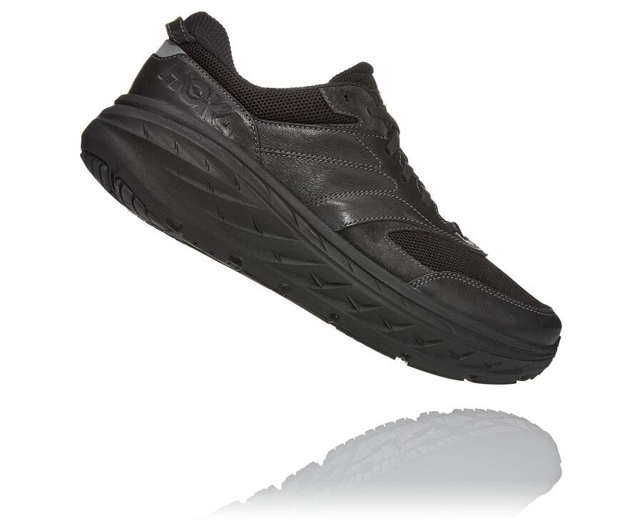 Hoka Australia One One Bondi L - Womens Running Shoes Black - KWJZF-5640